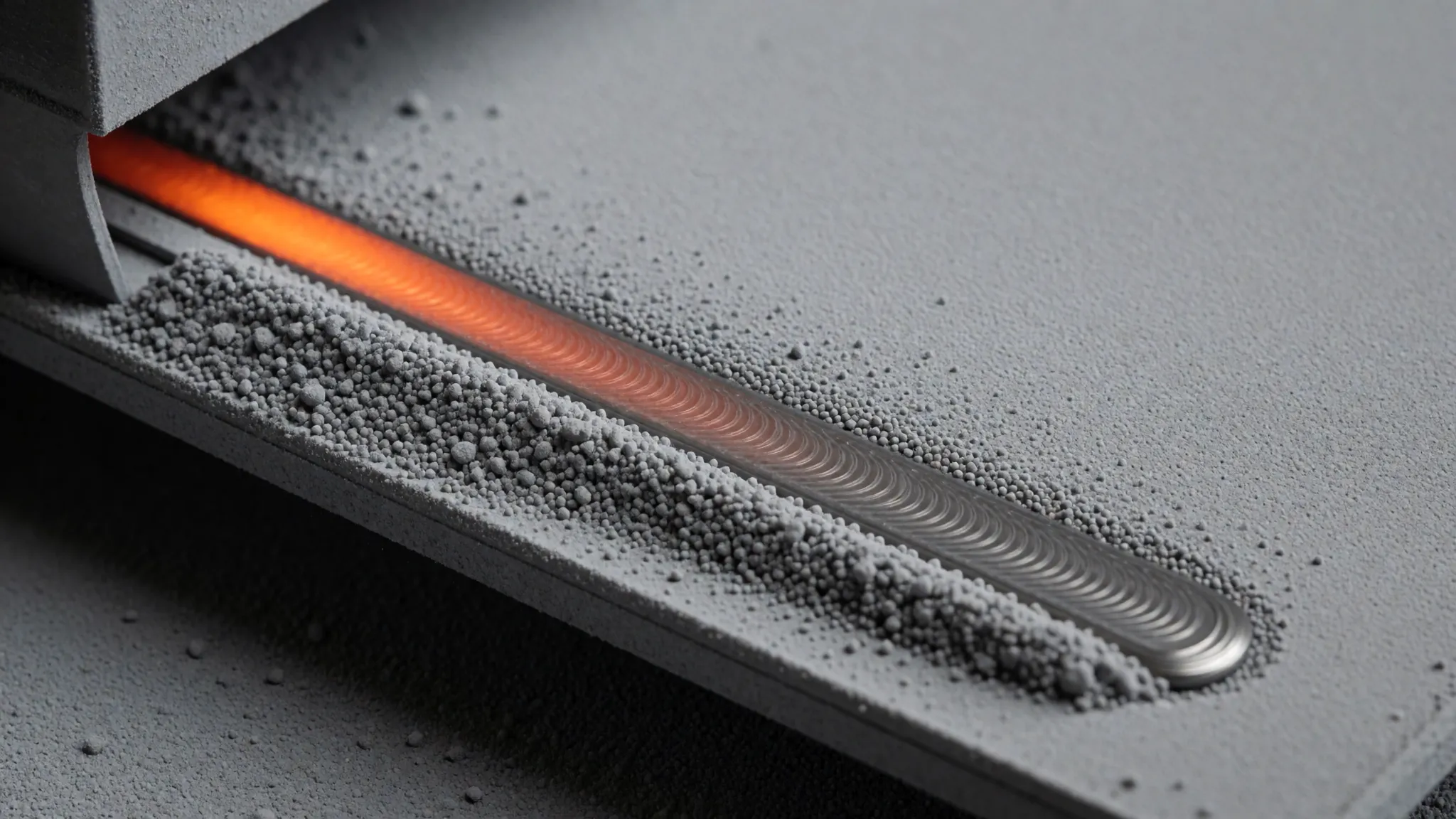 Laser sintering of metal powder inside a sealed low-oxygen build chamber